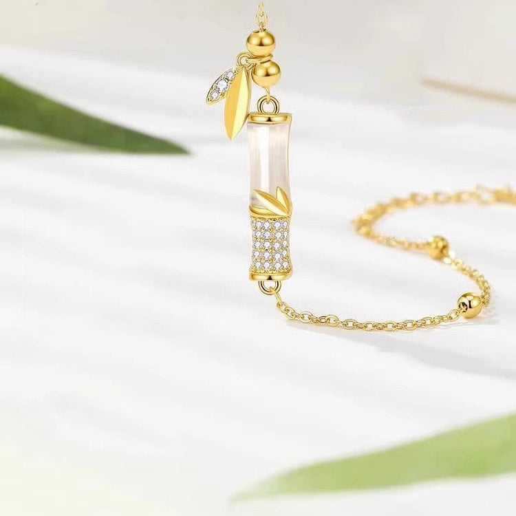 You Are Enough Bamboo Knot Bracelet for Women Jewelry