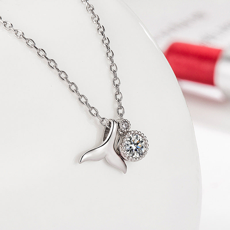 Mermaid Tail Necklace for Women Fashion Korean Version Ins Trend