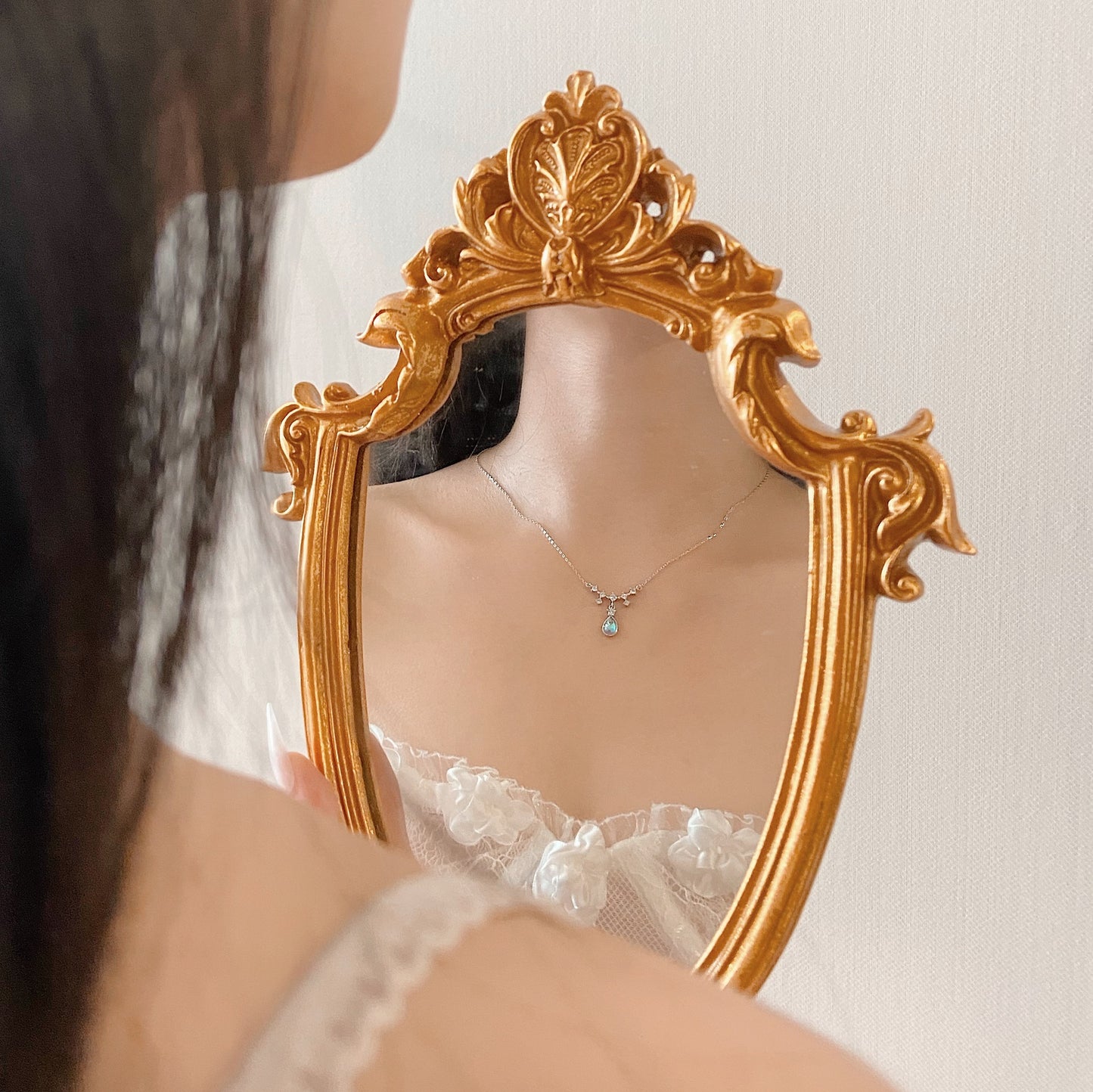 Beauty Tears Moonstone Tear Necklace for Women