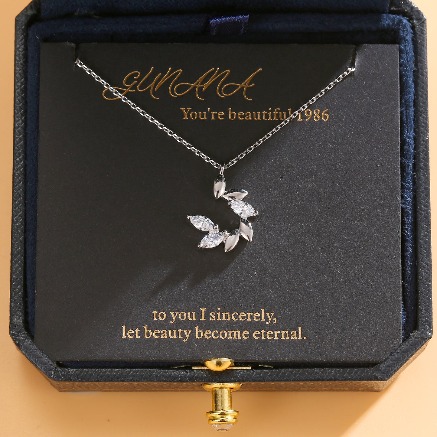 Little Prince Zircon Wheat Spike Necklace for Women