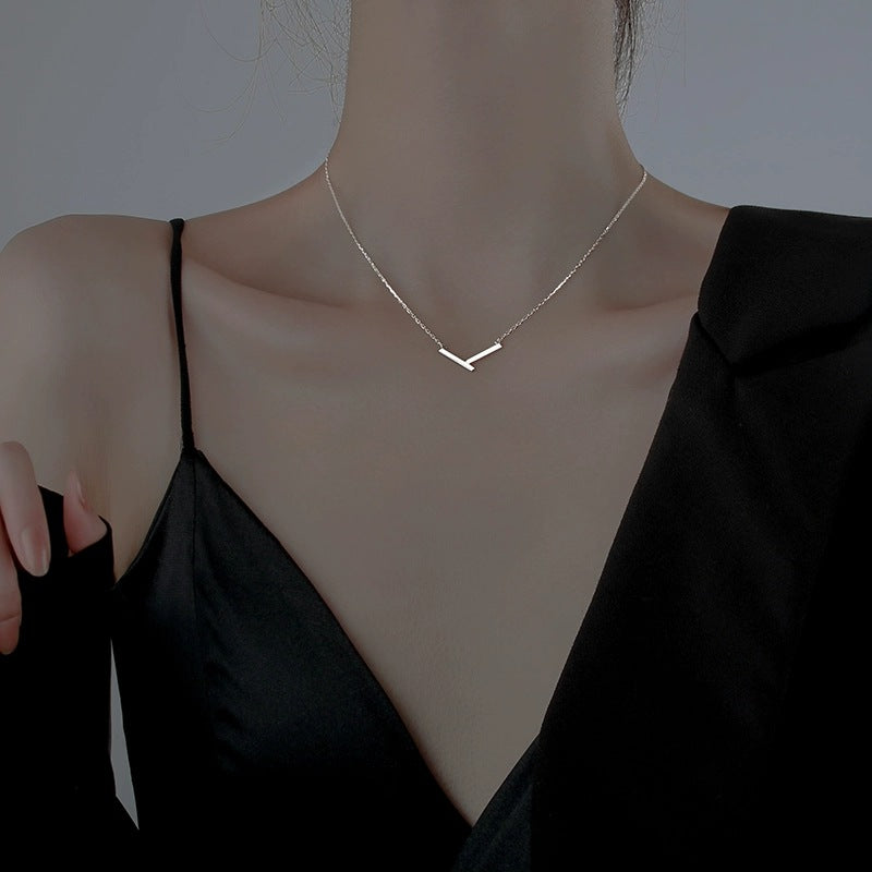 Geometric Irregular V Necklace for Women Summer