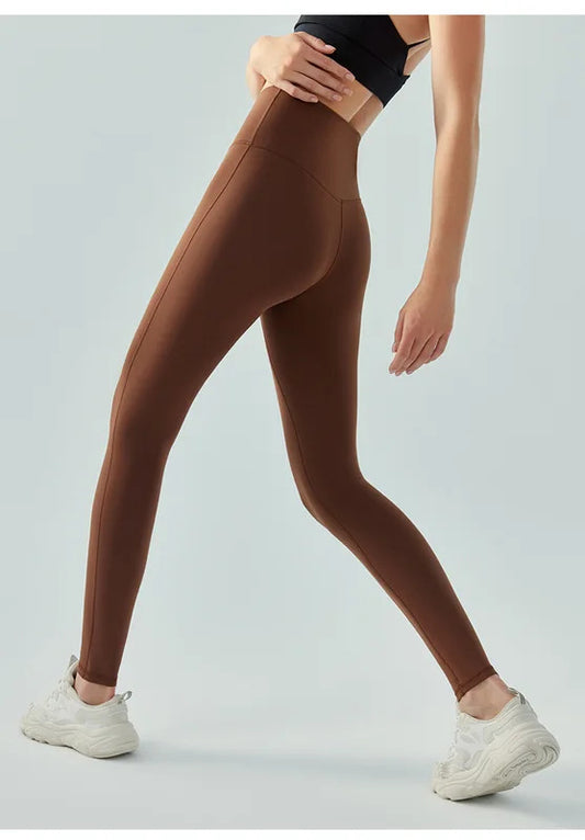 Women's Fall Winter Thermal Fleece Lined Yoga Pants High Waisted Tummy Control Seamless Booty Scrunch Leggings