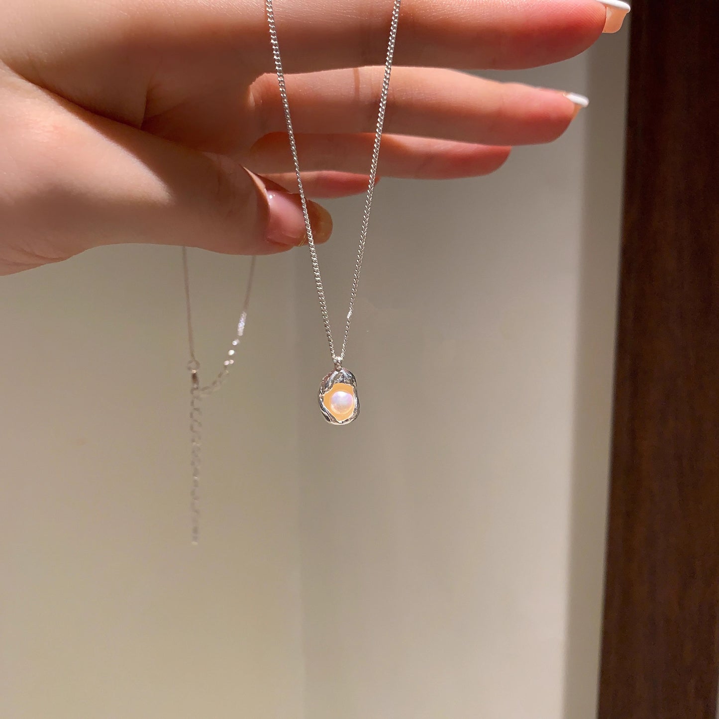 Pea Irregular Pearl Necklace for Women