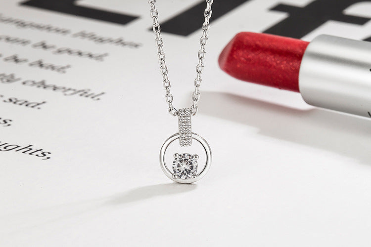 Korean Fashion Diamond-Encrusted Necklace for Women