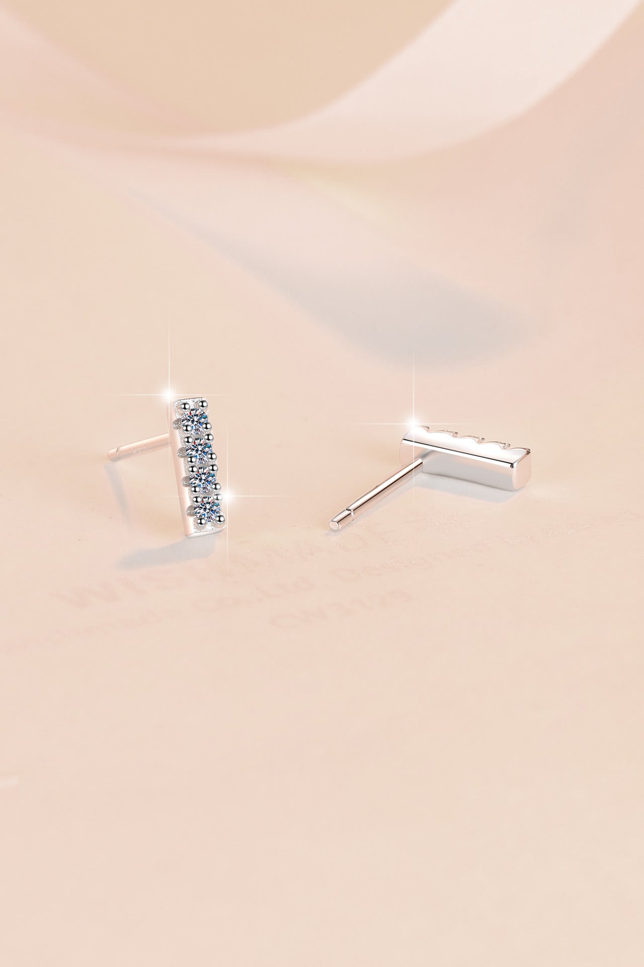 925 Sterling Silver Earrings Fashion Ins Style New Korean and Japanese Simple Versatile Niche Moissanite Jewelry