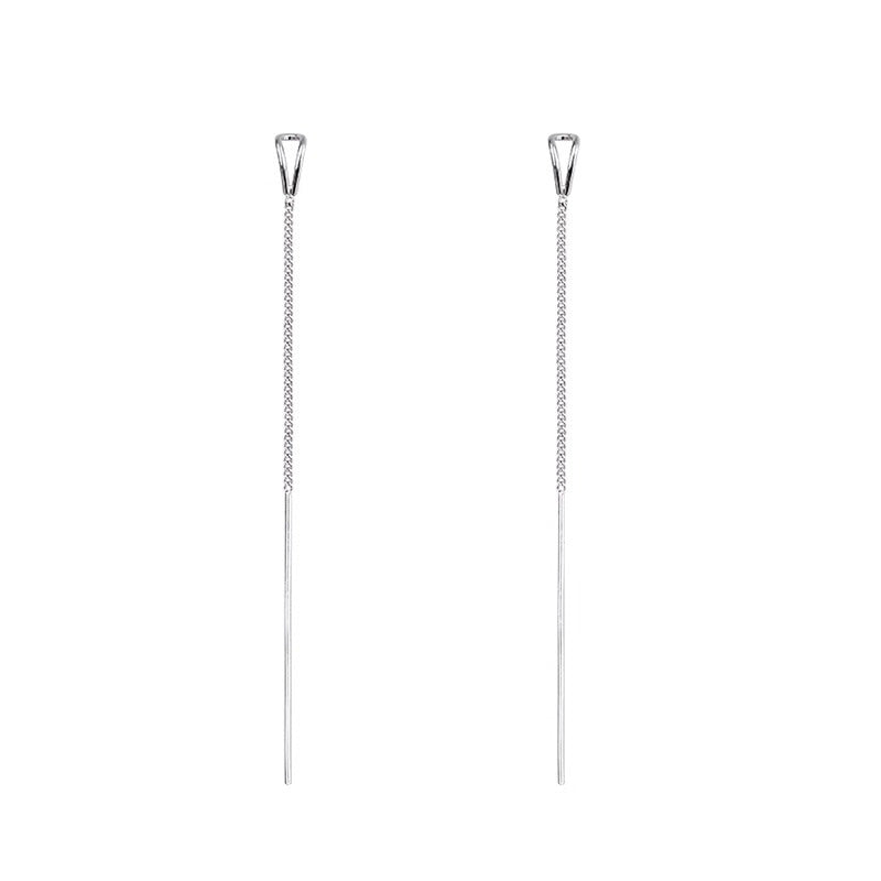 Hollow Water Drop Two-Way Wear Threader Earrings for Women