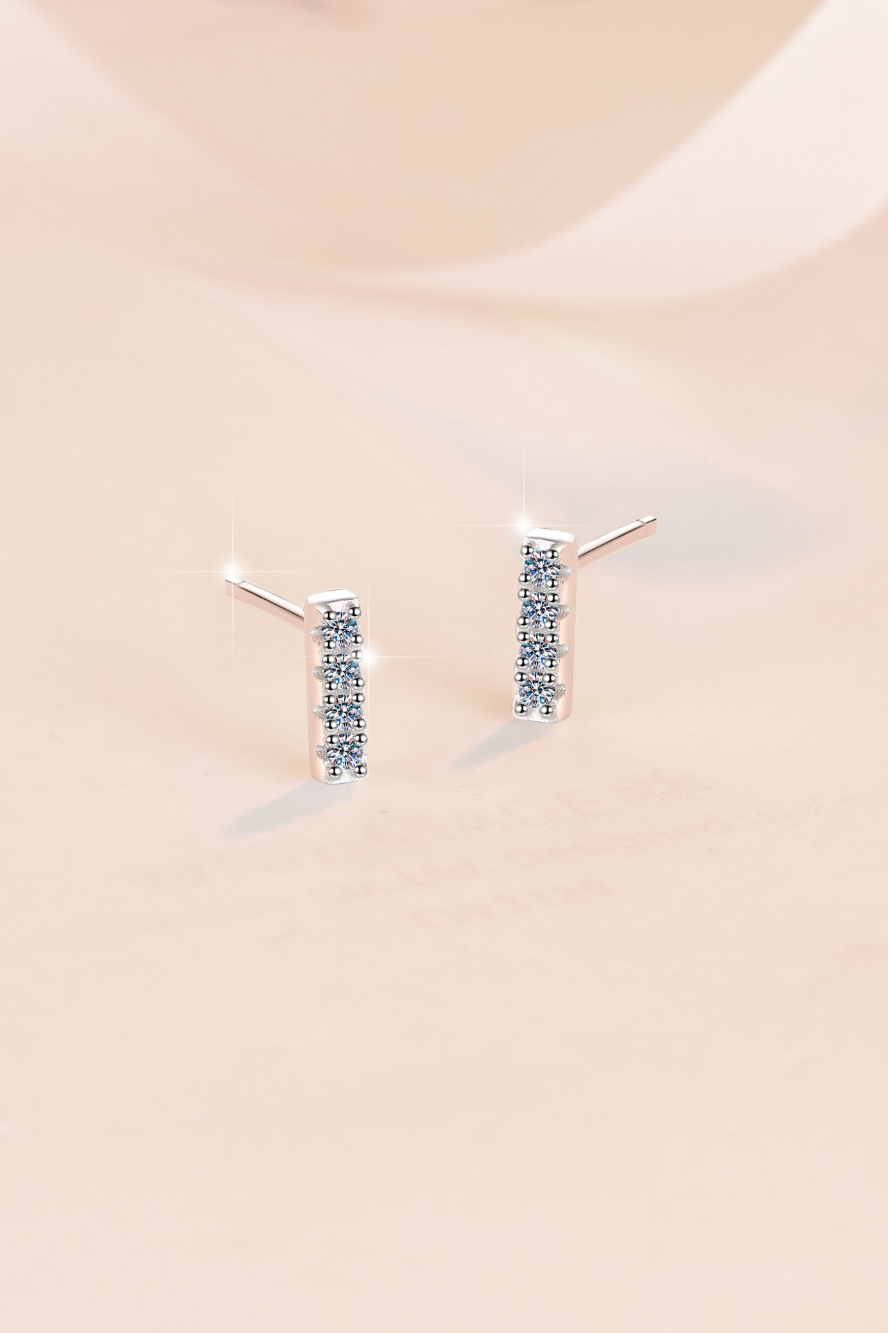 925 Sterling Silver Earrings Fashion Ins Style New Korean and Japanese Simple Versatile Niche Moissanite Jewelry