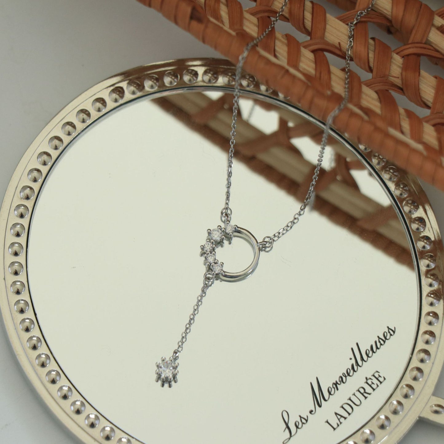 Deeply Passionate Circle Tassel Zircon Necklace for Women