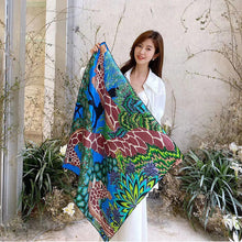 Load image into Gallery viewer, New style twill silk 14mm 90cm silk scarf  large square scarf ZS90XW0001A
