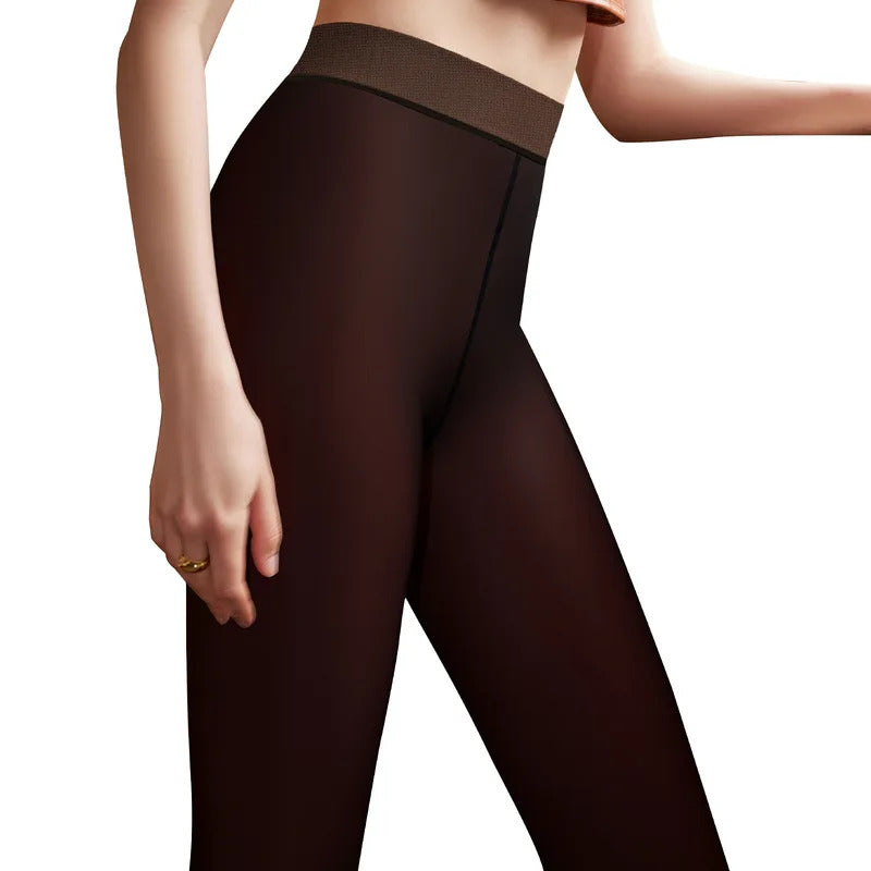 Plus Size thermal stockings Warm Tights Pants Feet Fleece Lined Winter Leggings Extra Warm Long Socks Pants Women pantyhose