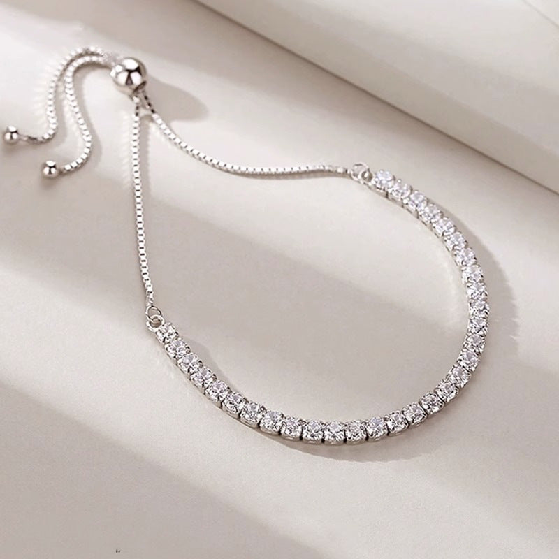 Full Diamond Cubic Zirconia Bracelet for Women