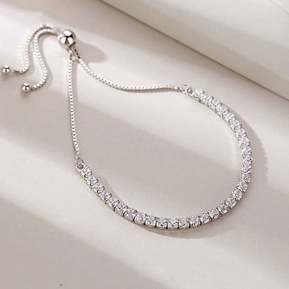 Full Diamond Cubic Zirconia Bracelet for Women