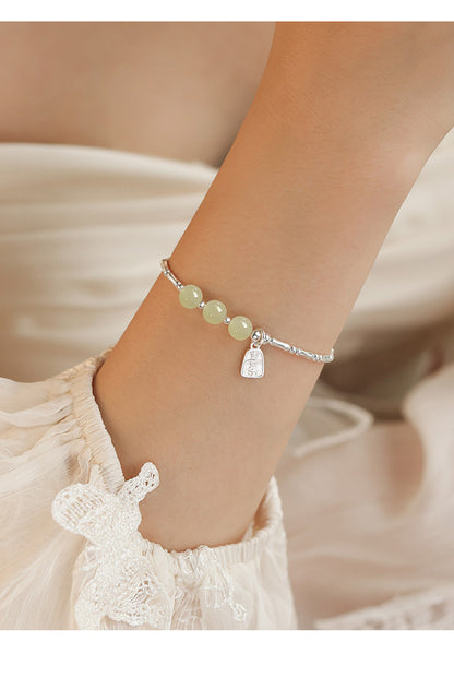 Hetian Jade Bamboo Knot Bracelet for Women Jewelry Wholesale