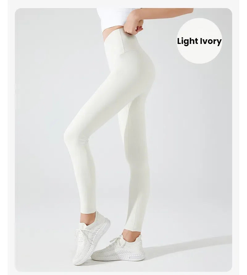 Women's Fleece Lined Shark Yoga Pants Tummy Control Thermal Leggings Winter Warm Sport Tights