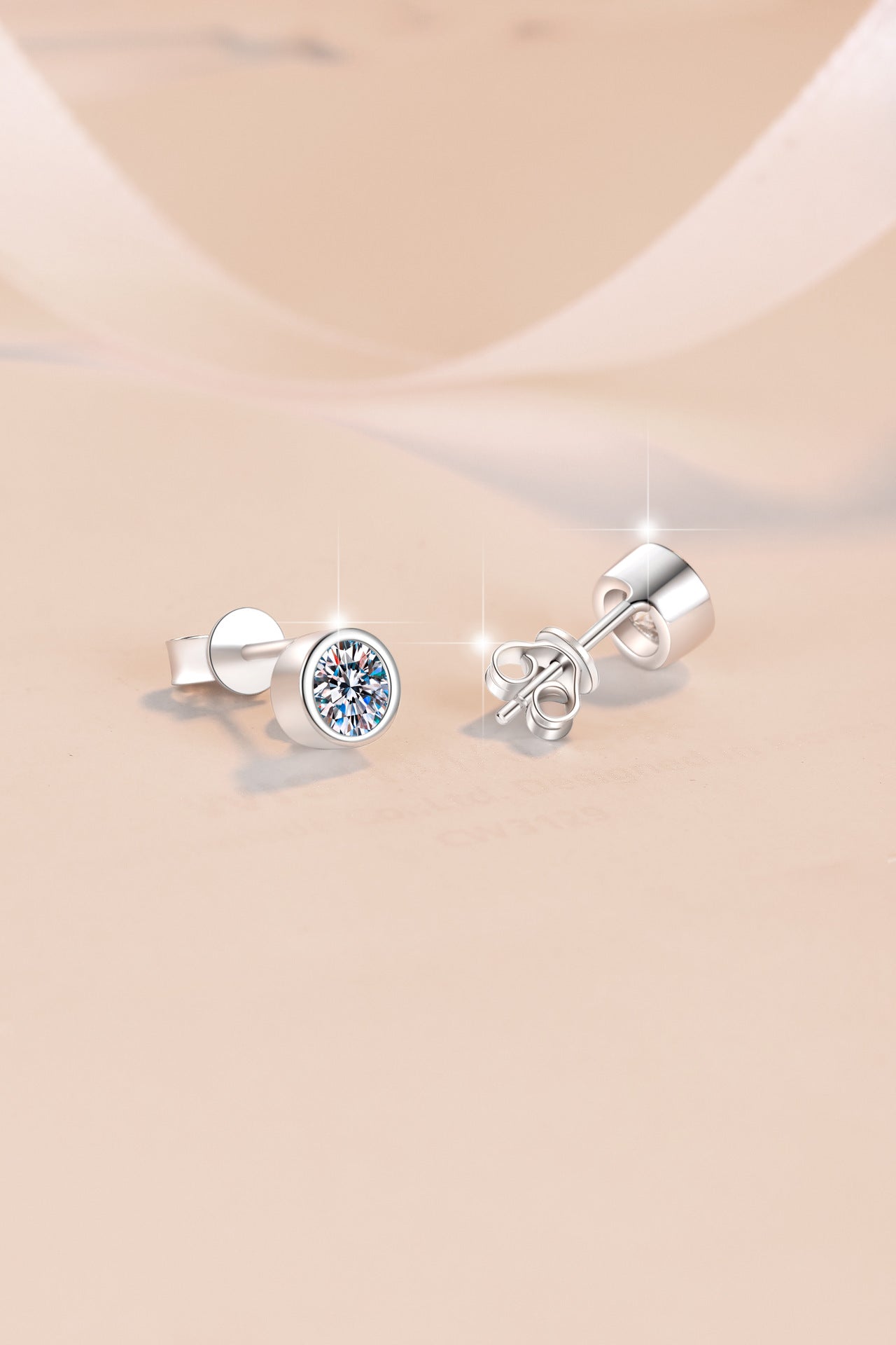 Small Bubble Earrings S925 Sterling Silver Earrings for Women Simple Fashion Encrusted Moissanite Earrings Jewelry