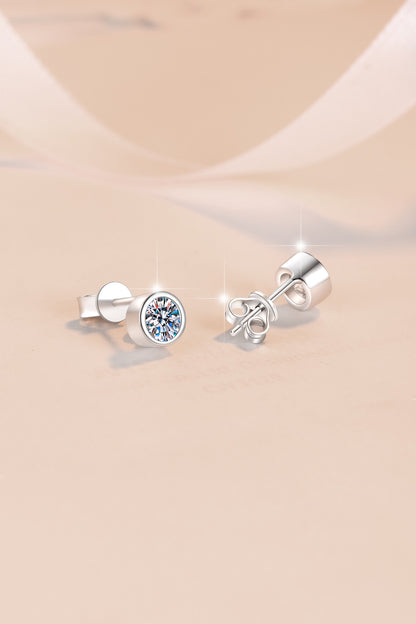 Small Bubble Earrings S925 Sterling Silver Earrings for Women Simple Fashion Encrusted Moissanite Earrings Jewelry