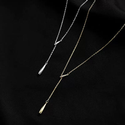 Tassel Water Drop Necklace for Women, High-End Design