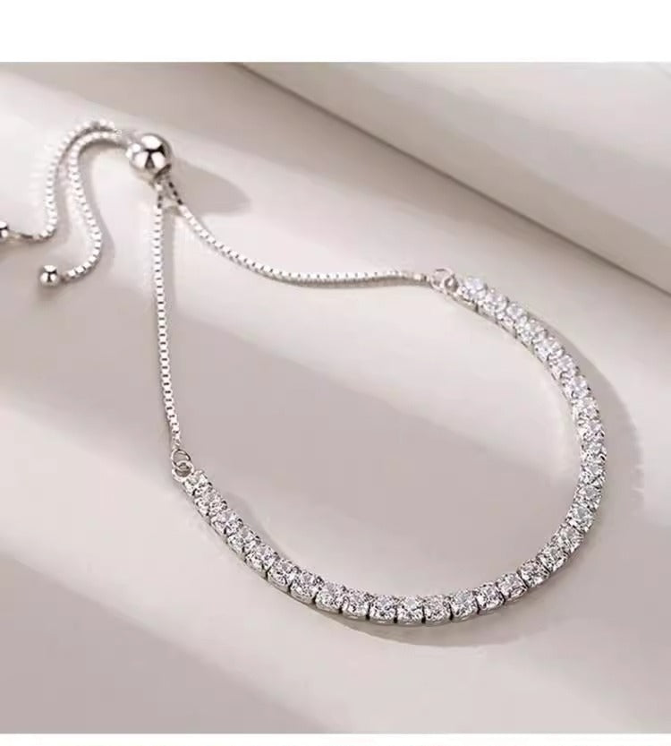 Full Diamond Cubic Zirconia Bracelet for Women
