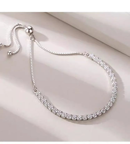 Full Diamond Cubic Zirconia Bracelet for Women