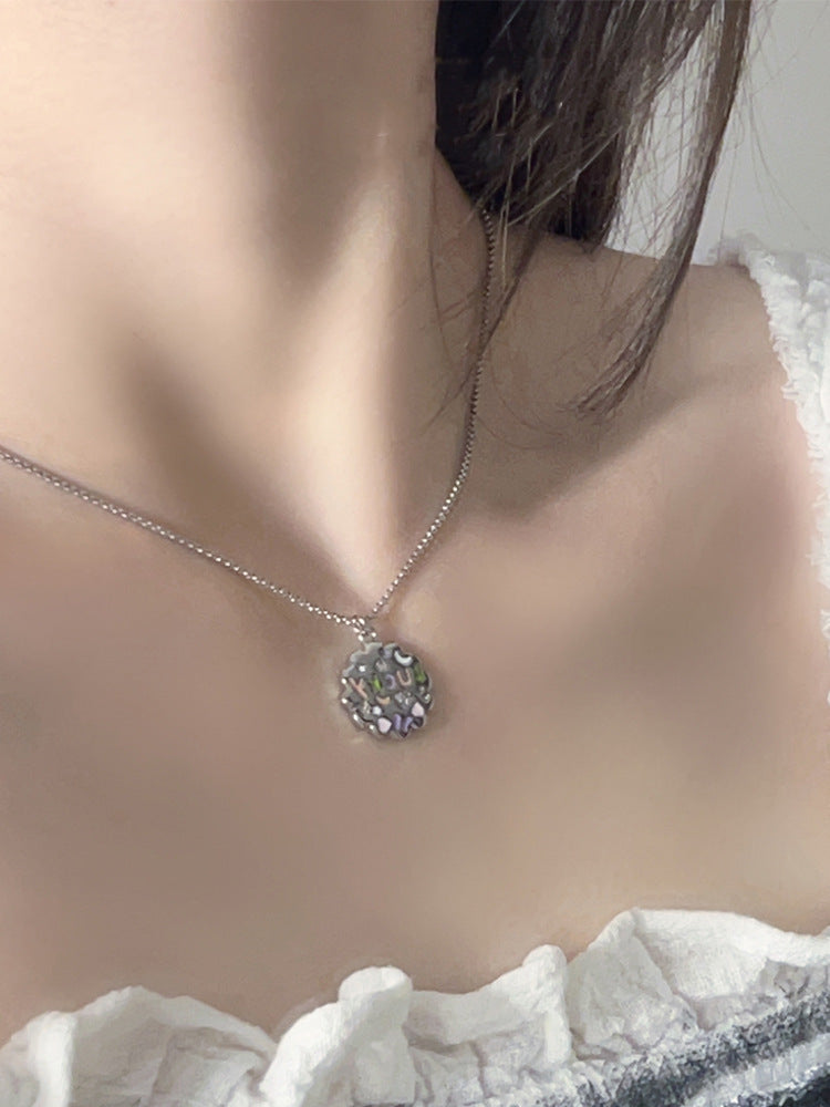 Lucky Flower Letter Lucky Necklace for Women Chain Pendant Wholesale
