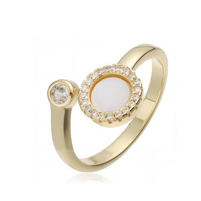 Vintage Heart Geometric Open Ring INS Internet Celebrity Versatile Personality Ring