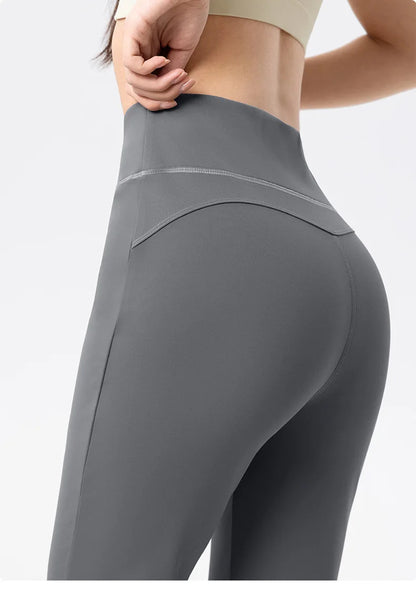 Plus Fleece Yoga Pants Bell Bottom Warm Insulated Autumn Winter Wear Slim Fit Flared Pilates Exercise Leisure Trousers Bootcut