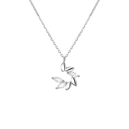 Little Prince Zircon Wheat Spike Necklace for Women