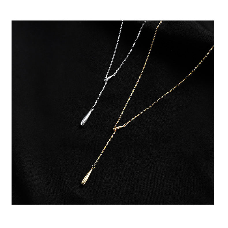 Tassel Water Drop Necklace for Women, High-End Design