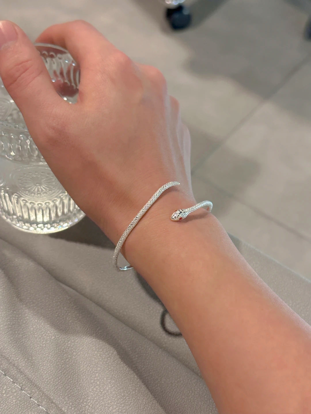 Red-Eyed Spirit Snake Bracelet for Women