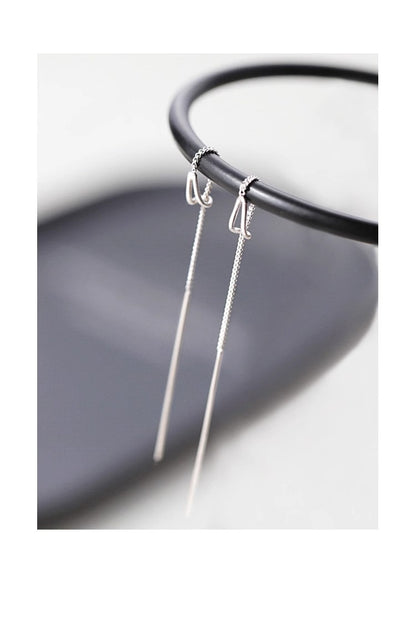 Hollow Water Drop Two-Way Wear Threader Earrings for Women