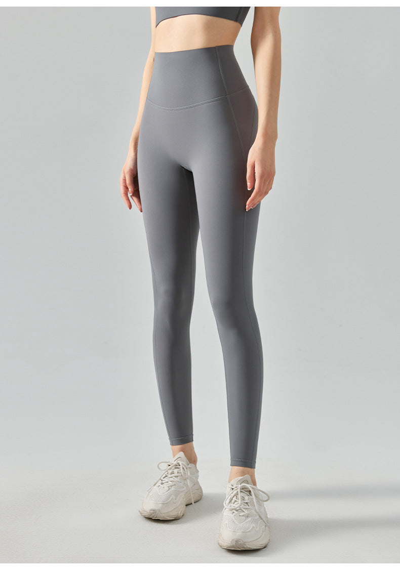 Nulux High-Intensity Tight Yoga Pants High Waist Sports Leggings High Stretch Ultra-Thin Quick-Dry Pants Green Brown Khaki