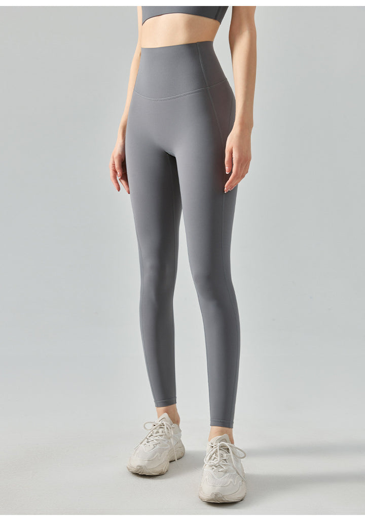 Nulux High-Intensity Tight Yoga Pants High Waist Sports Leggings High Stretch Ultra-Thin Quick-Dry Pants Green Brown Khaki