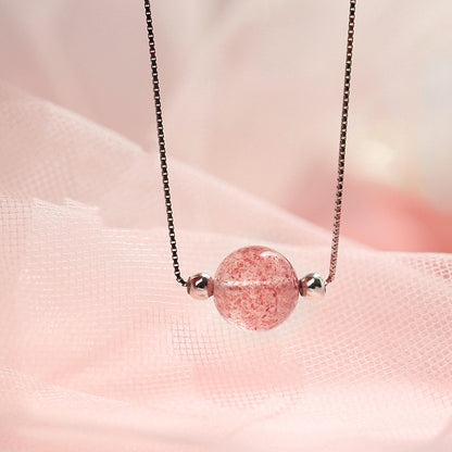 Strawberry Crystal Bracelet Women's High-end Niche Design