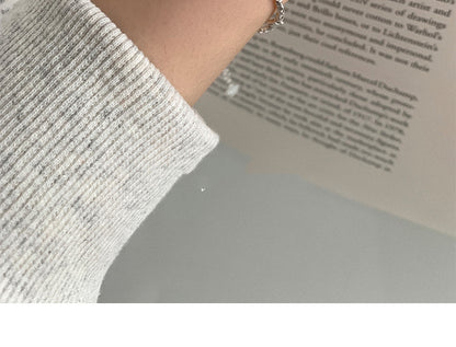 Broken Silver Five-Pointed Star Bracelet for Women Fashionable