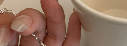 Broken Silver Five-Pointed Star Bracelet for Women Fashionable
