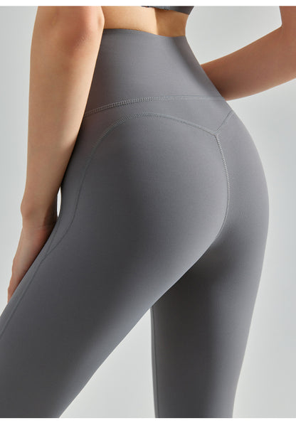 Nulux High-Intensity Tight Yoga Pants High Waist Sports Leggings High Stretch Ultra-Thin Quick-Dry Pants Green Brown Khaki