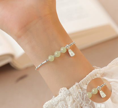 Hetian Jade Bamboo Knot Bracelet for Women Jewelry Wholesale