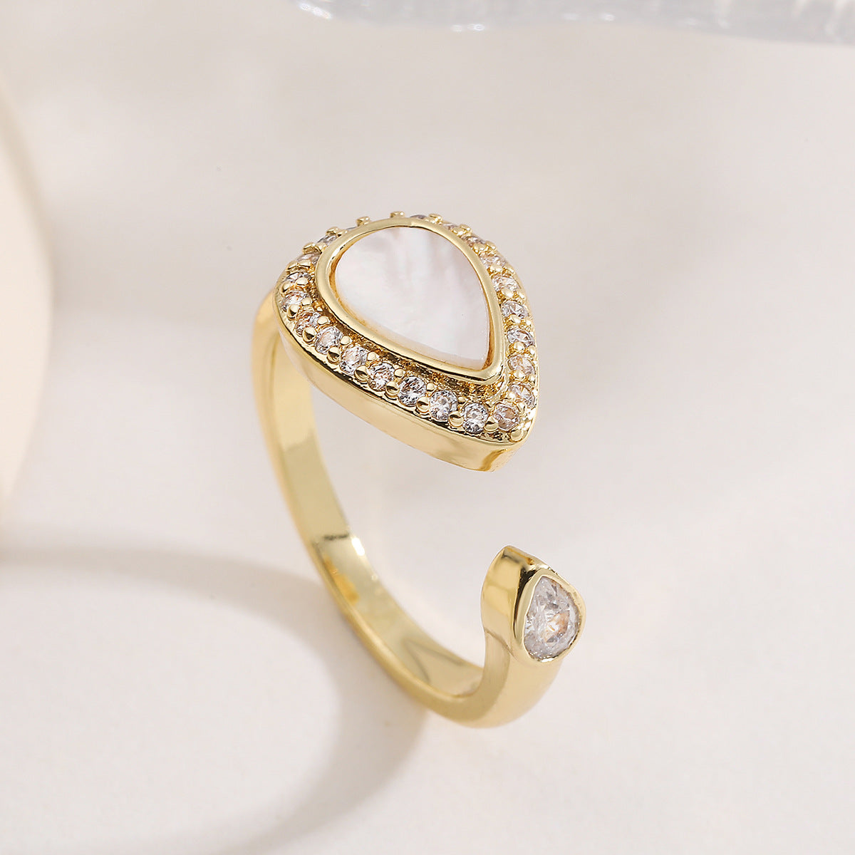 Vintage Heart Geometric Open Ring INS Internet Celebrity Versatile Personality Ring