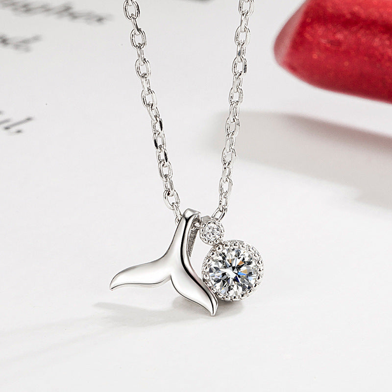 Mermaid Tail Necklace for Women  Fashion Korean Version Ins Trend