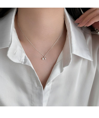 Korean Version Niche Design Small Cherry Pearl Necklace Women's