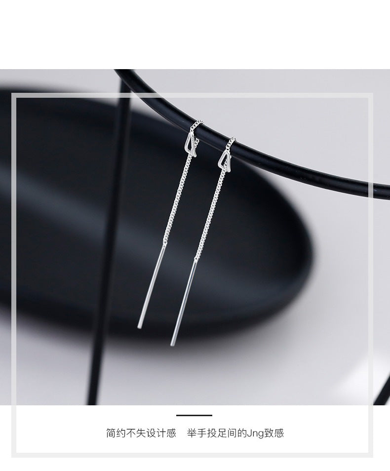 Hollow Water Drop Two-Way Wear Threader Earrings for Women
