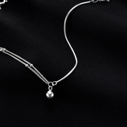 Round Ball Splicing Double Layer Bracelet for Women Fashionable