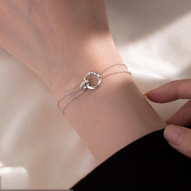 French I Love You Mobius Couple Bracelet for Men and Women