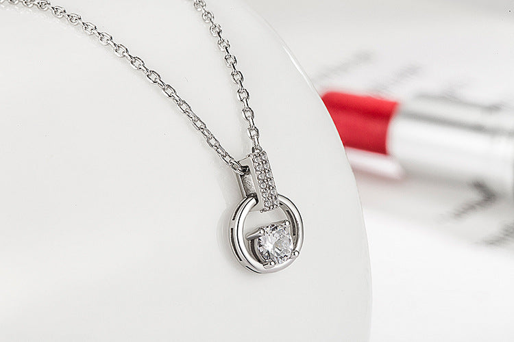 Korean Fashion Diamond-Encrusted Necklace for Women