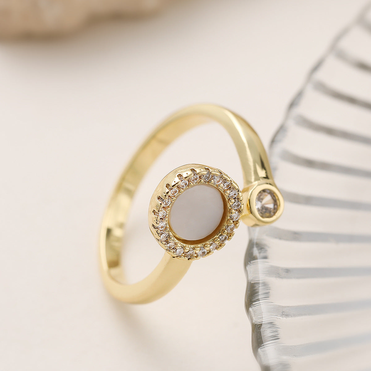 Vintage Heart Geometric Open Ring INS Internet Celebrity Versatile Personality Ring