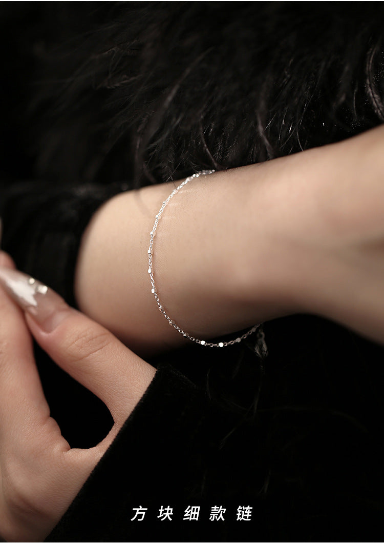 Square Thin Bracelet for Women Fashionable Personality Ins Style