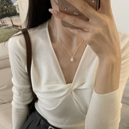 Pearl Shell Necklace for Women, Light Luxury
