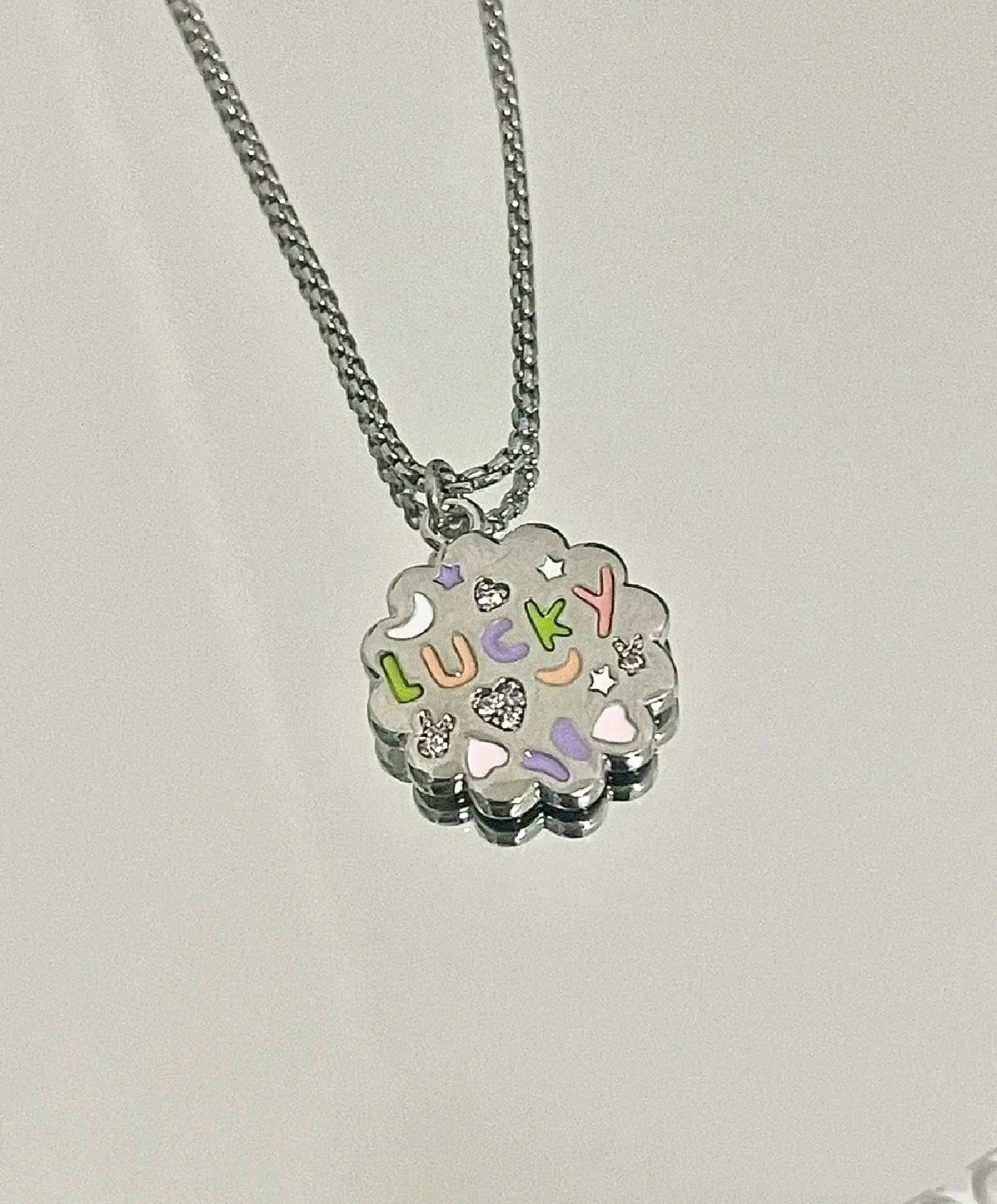 Lucky Flower Letter Lucky Necklace for Women