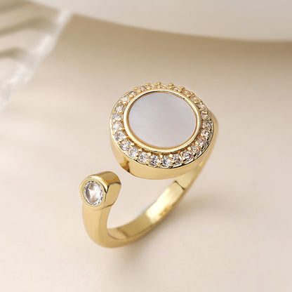 Vintage Heart Geometric Open Ring INS Internet Celebrity Versatile Personality Ring