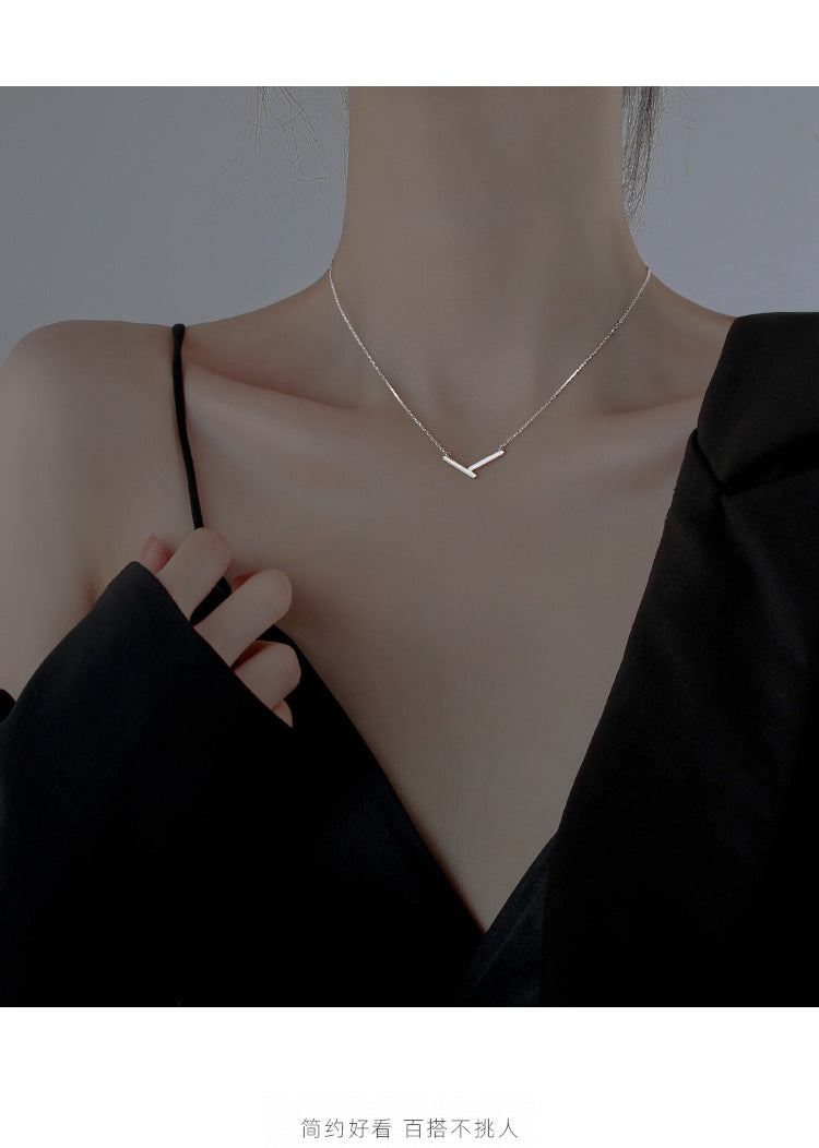 Geometric Irregular V Necklace for Women Summer